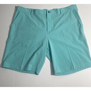 adidas Men’s Modern Athleisure Crosshatch Golf Shorts Mint Rush Size 40 NWT